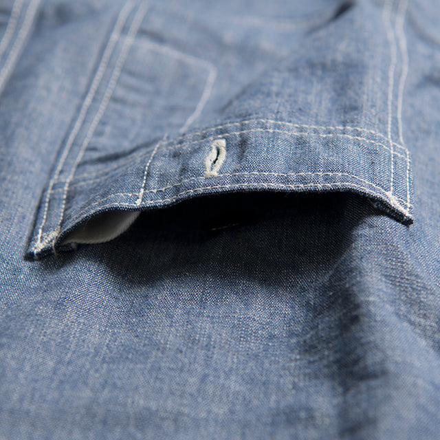 シャンブレー長袖ワークシャツ【5333A】