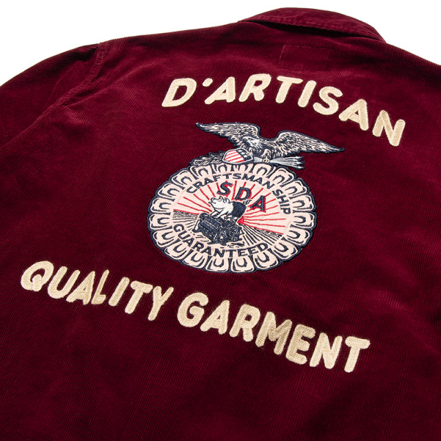 刺繍コーデュロイジャケット【4526】