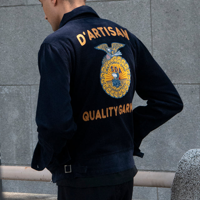 刺繍コーデュロイジャケット【4526】