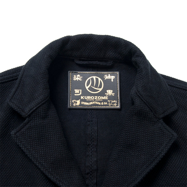 京黒紋付染刺し子ジャケット【4572】