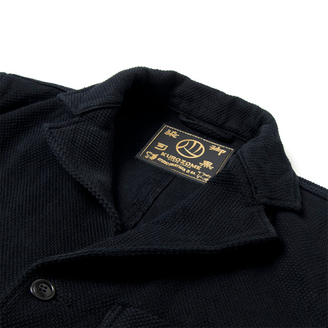 京黒紋付染刺し子ジャケット【4572】