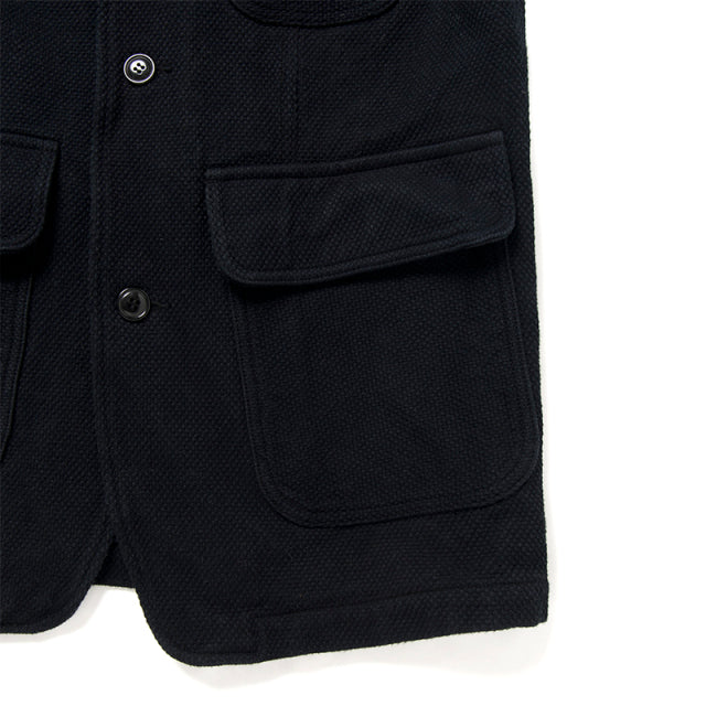 京黒紋付染刺し子ジャケット【4572】