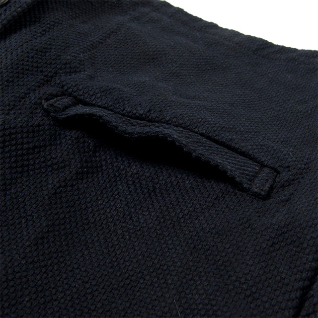 京黒紋付染刺し子ベスト【4573】