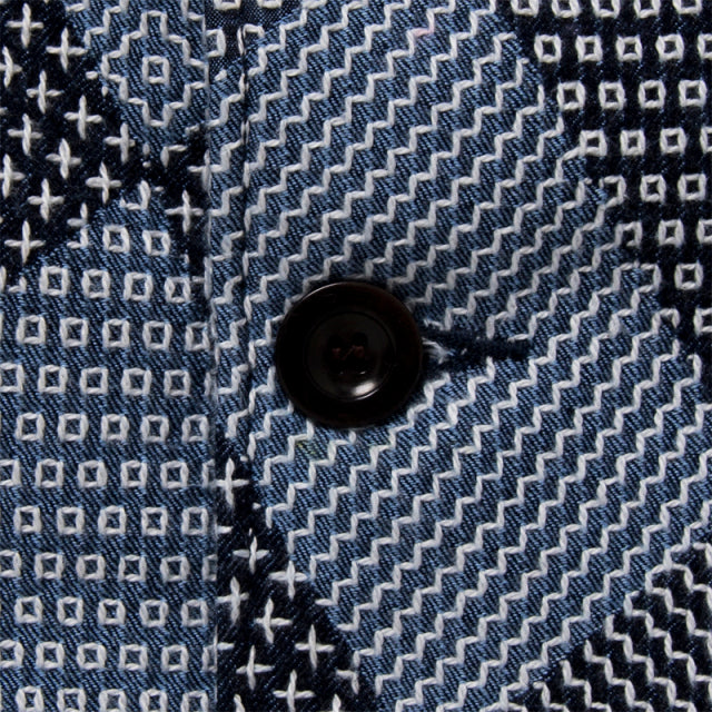 ツギハギ刺し子ジャケット【4576】