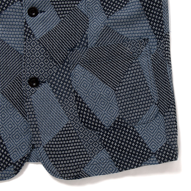 ツギハギ刺し子ジャケット【4576】