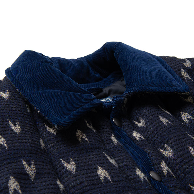 矢絣インディゴ刺し子ジャケット【4597】