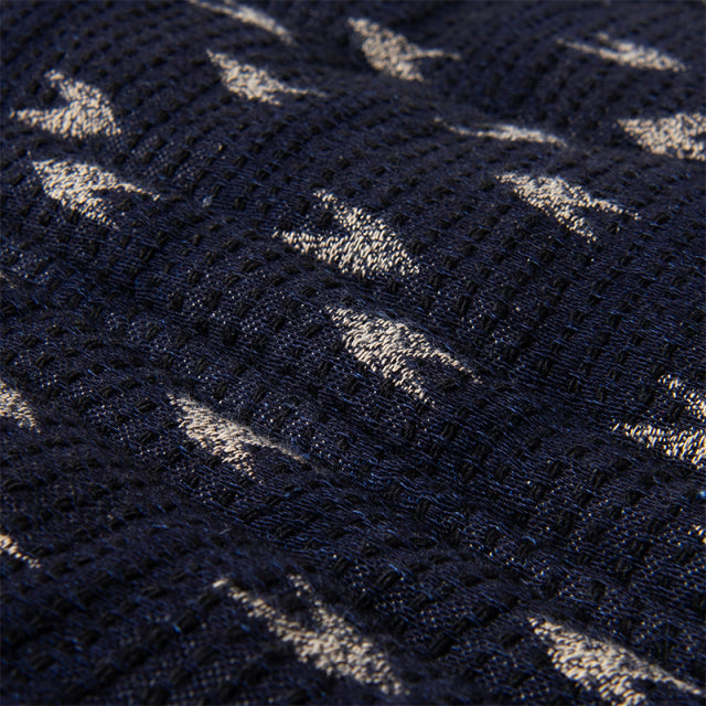 矢絣インディゴ刺し子ベスト【4598】