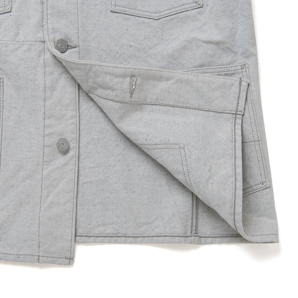 アップサイクルインディゴキャンバスカバーオール【4607】