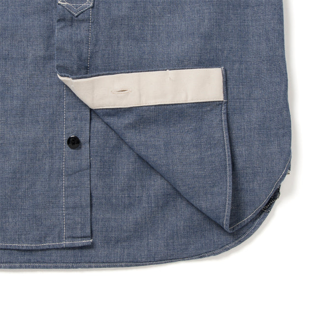 シャンブレー半袖ワークシャツ【5333A-S】