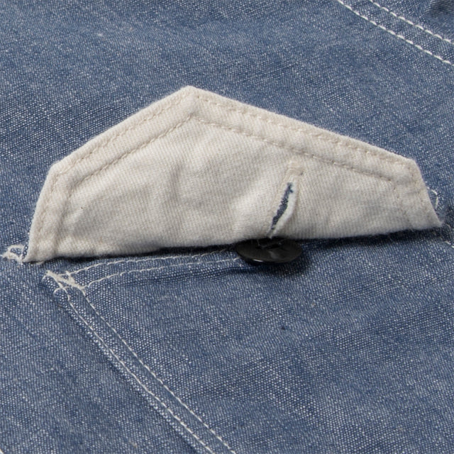 シャンブレー半袖ワークシャツ【5333A-S】