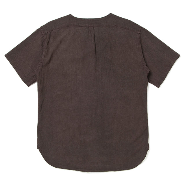 奄美泥染 鯉口シャツ【5672】