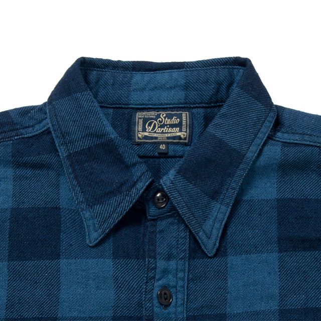 インディゴチェックシャツ【5674】