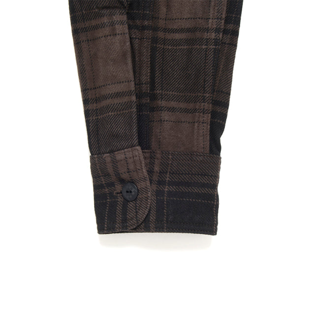 奄美泥染ネルシャツ【5678-DORO】