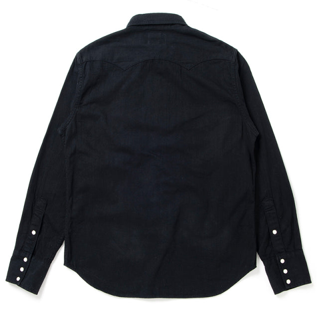 京黒紋付染ウエスタンシャツ【5686】