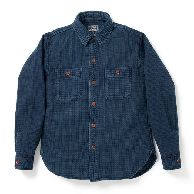 インディゴ刺し子シャツ【5689】