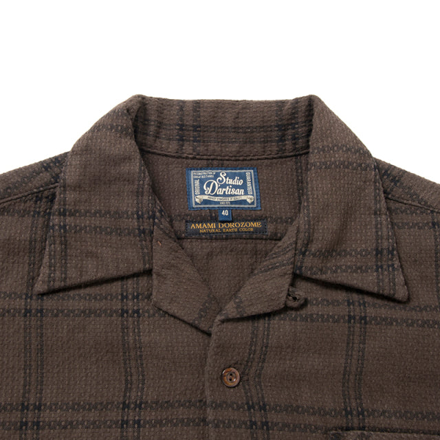 奄美泥染刺し子シャツ【5690】