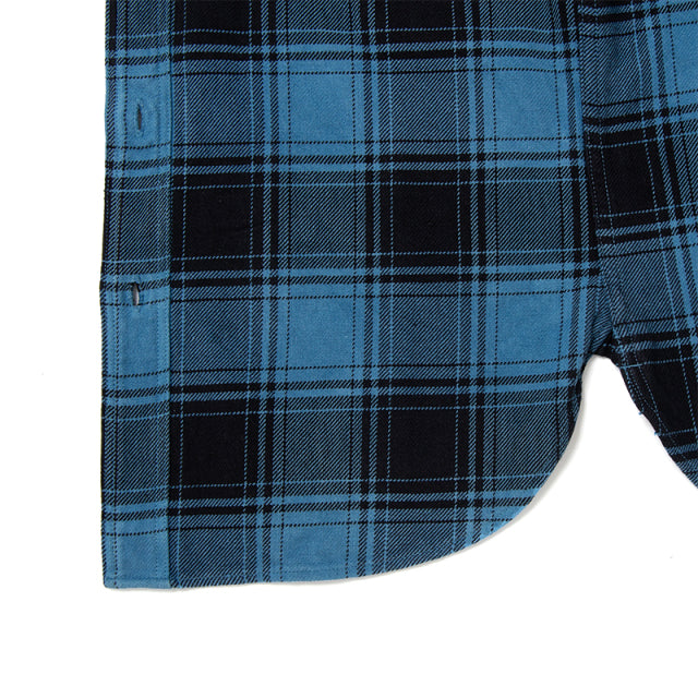 阿波正藍手染めチェックシャツ【5700】