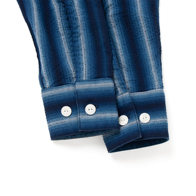 阿波しじら織り長袖シャツ【5706A】