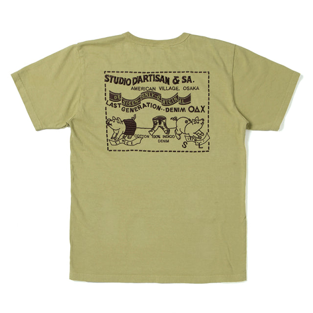 USAコットン刺繍Tシャツ【8096】