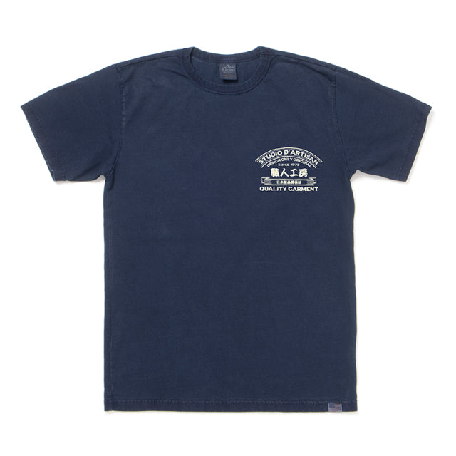 USAコットンインディゴTシャツ【8097B】