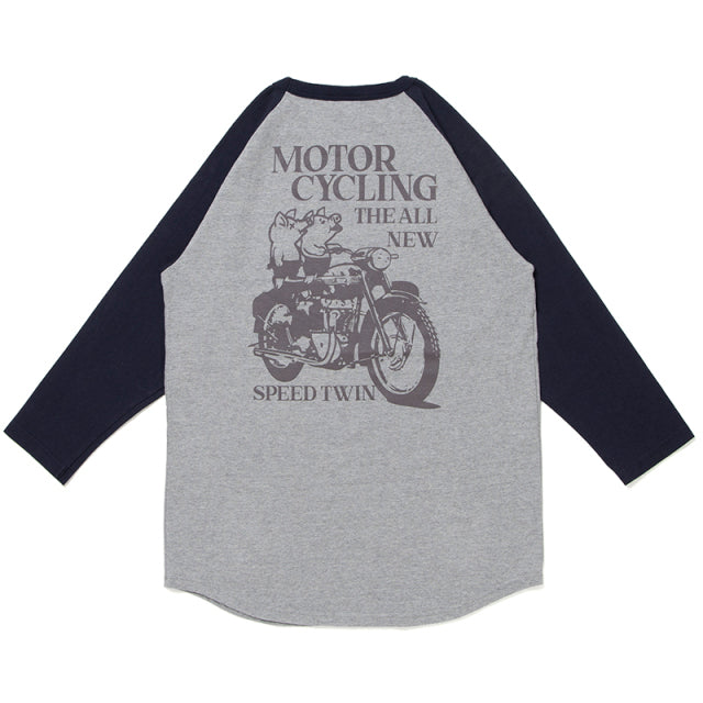 ラグラン7分袖Tシャツ【8098B】