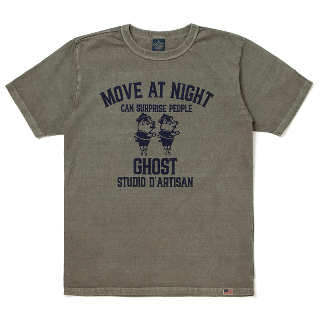 ピグメント加工プリントTシャツ【8139A】