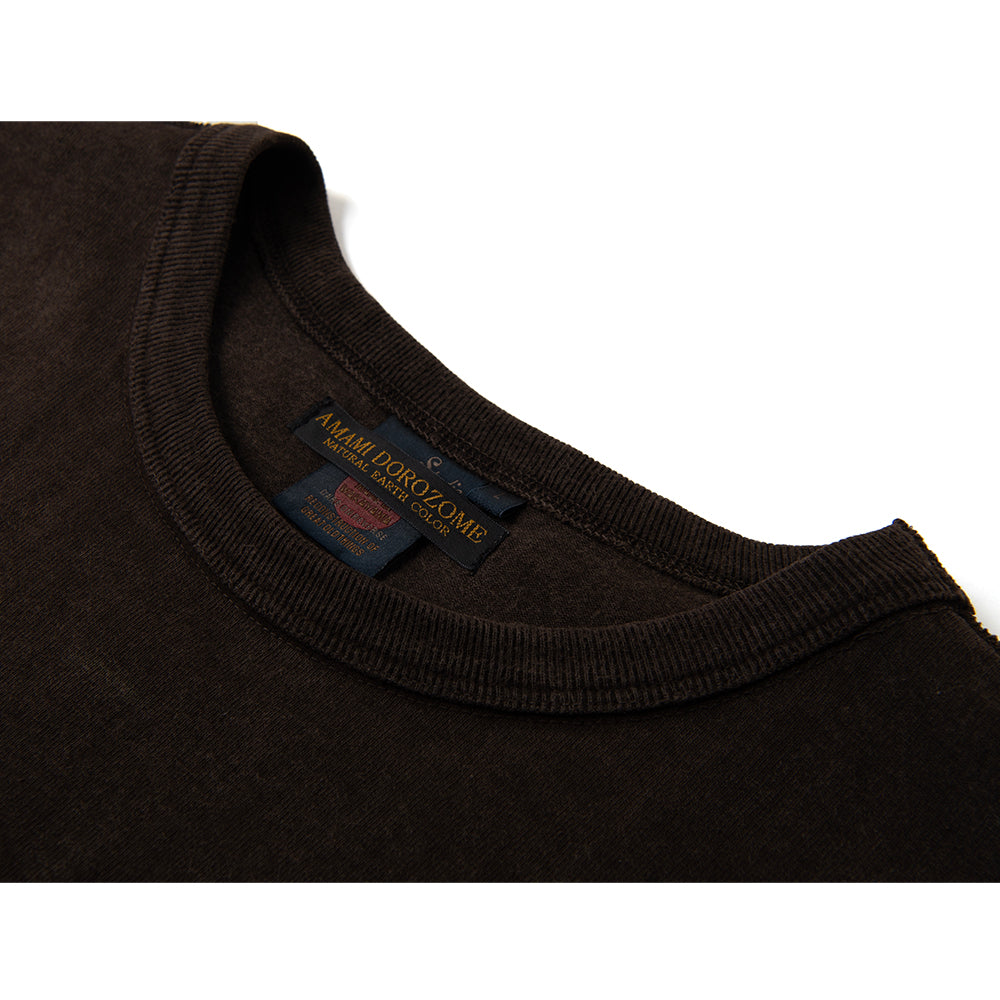 奄美大島泥染吊り編みTシャツ【8198】