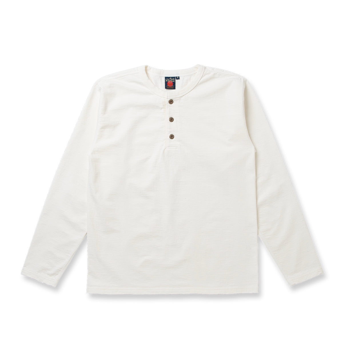 吊り編みヘンリー長袖Tシャツ【8218】
