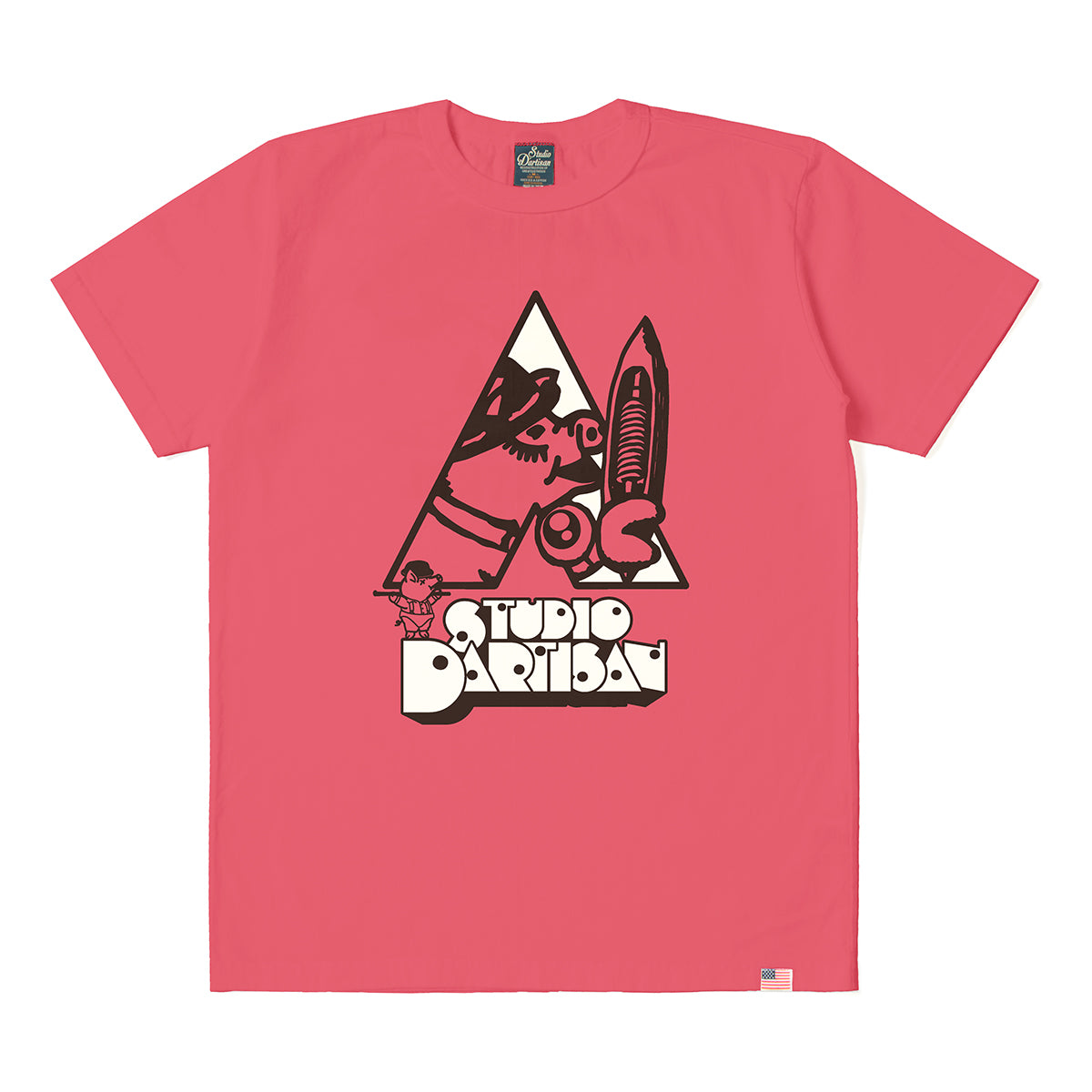 USAコットンプリントTシャツ【8233B】