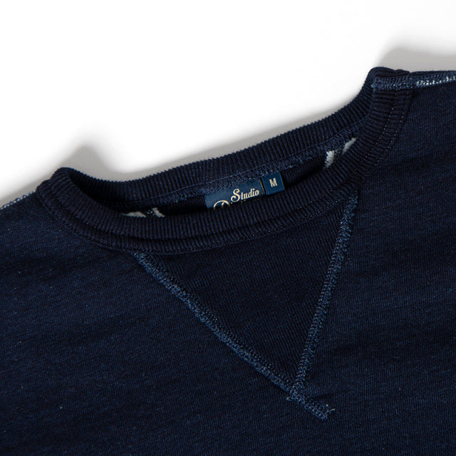 吊り編みインディゴスウェット【9983】