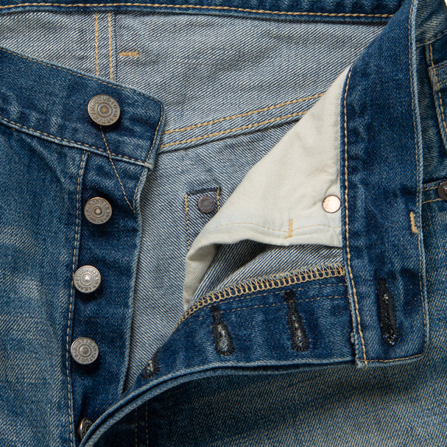 USEDウォッシュレギュラーストレートジーンズ【D1891U】BIGサイズ