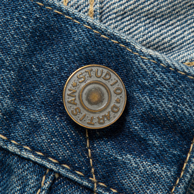 USEDウォッシュレギュラーストレートジーンズ【D1891U】BIGサイズ