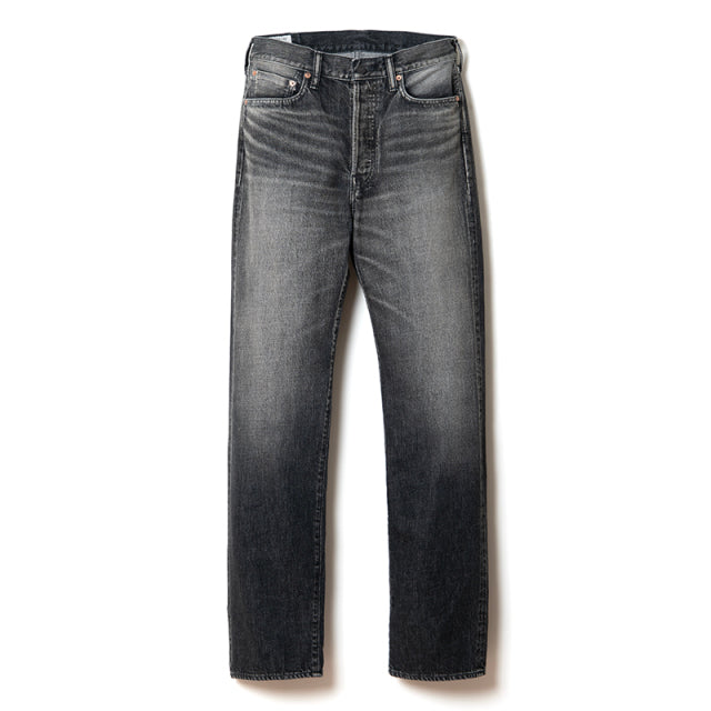 USEDウォッシュレギュラーストレートブラックジーンズ【D1891UB】