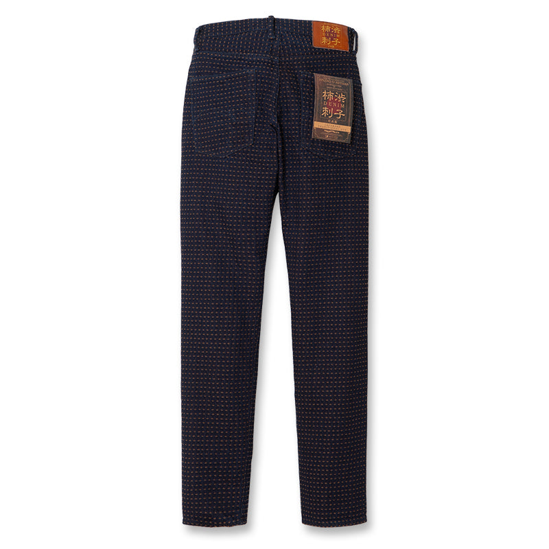 柿渋刺し子ジーンズ【D1897】BIGサイズ