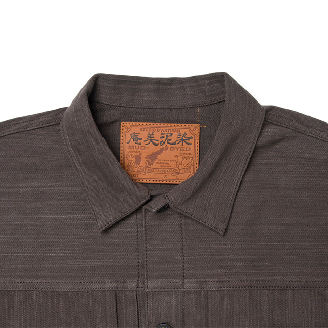 奄美泥染デニムジャケット【D4532】