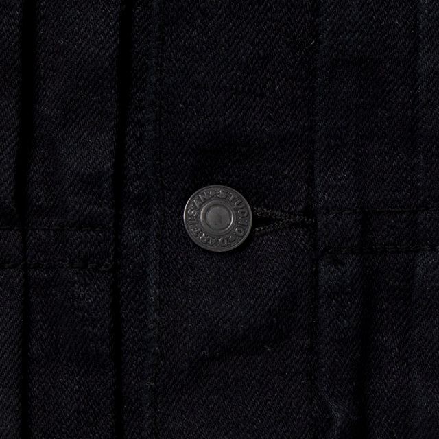 京黒紋付染デニムジャケット【D4561】