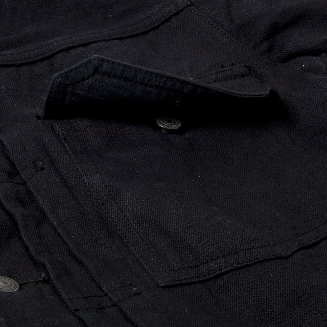 京黒紋付染デニムジャケット【D4561】