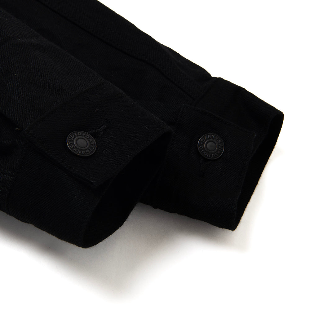 京黒紋付染本藍デニムジャケット【D4609】