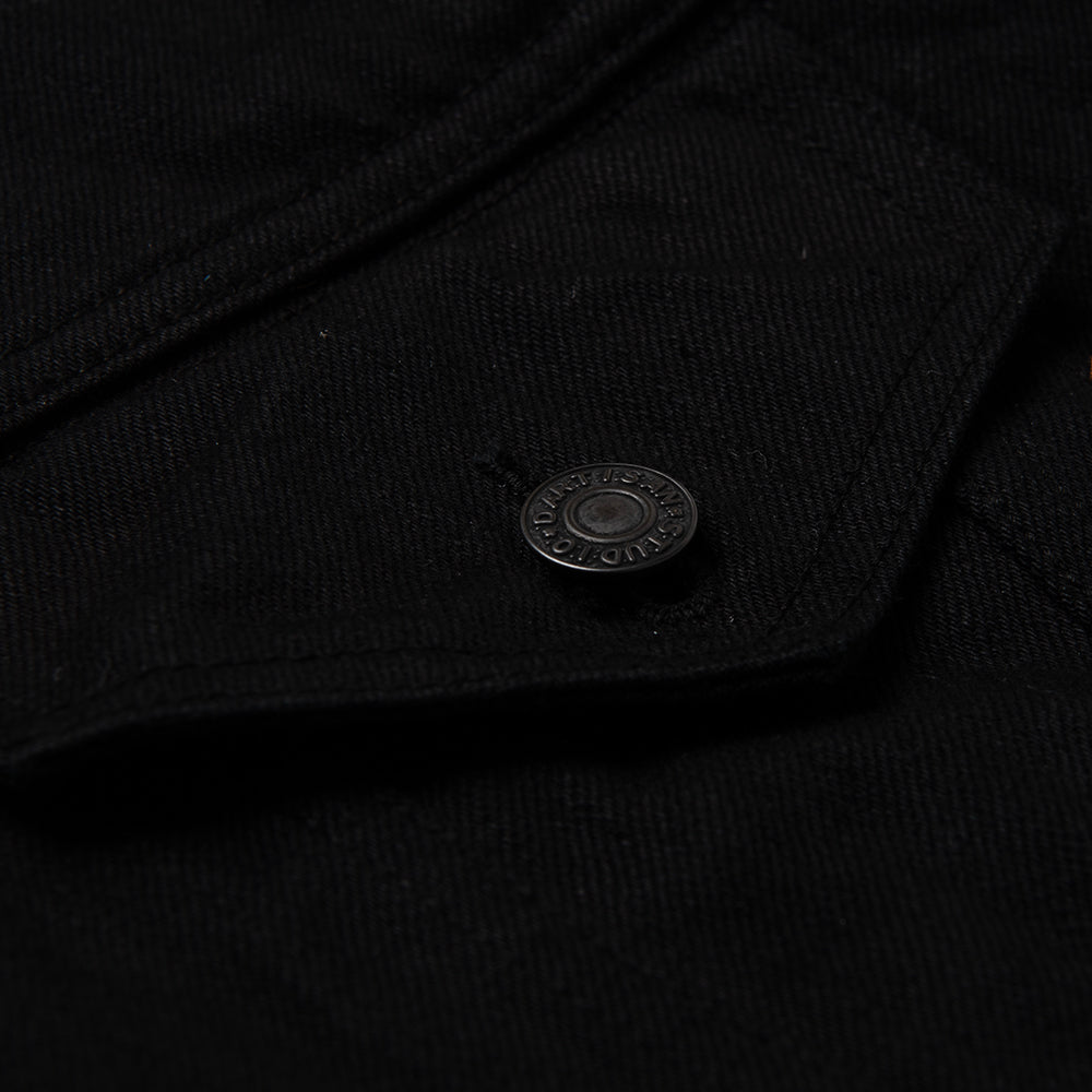 京黒紋付染本藍デニムジャケット【D4609】