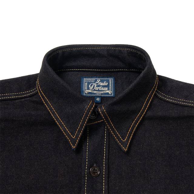 藍渋染めデニムシャツ【D5702】