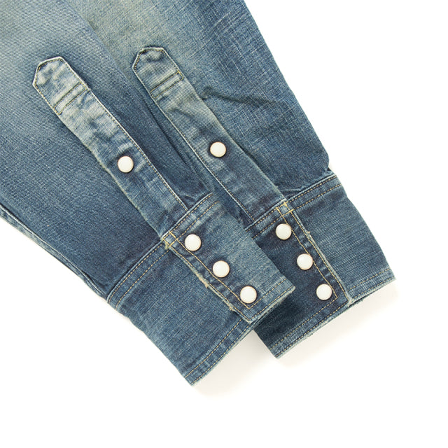 USEDクレイジーデニムシャツ【D5704】