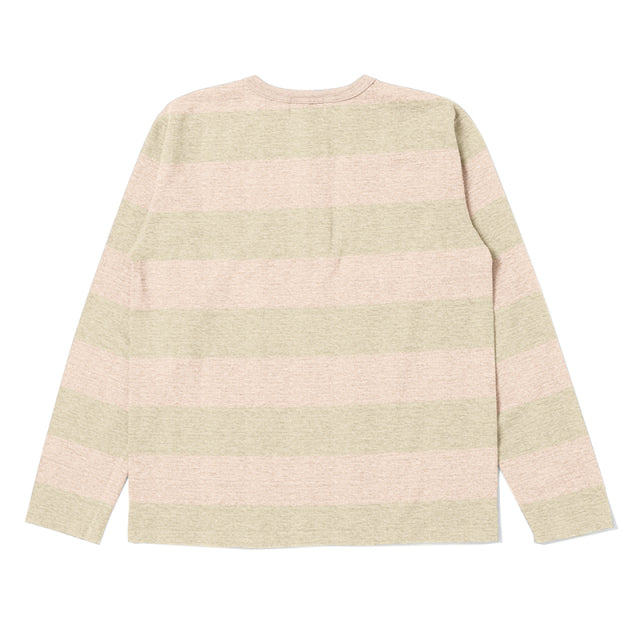 FOX吊り編みボーダーヘンリー長袖Tシャツ【FOX-014】