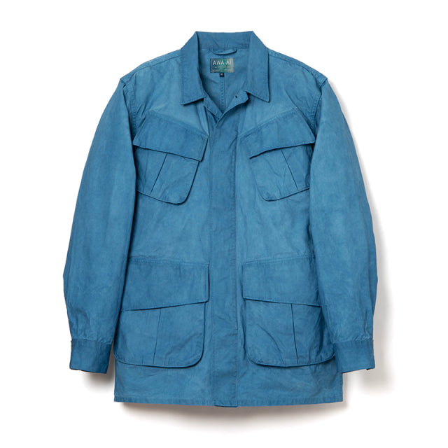 阿波正藍手染めトロピカルジャケット【4590】