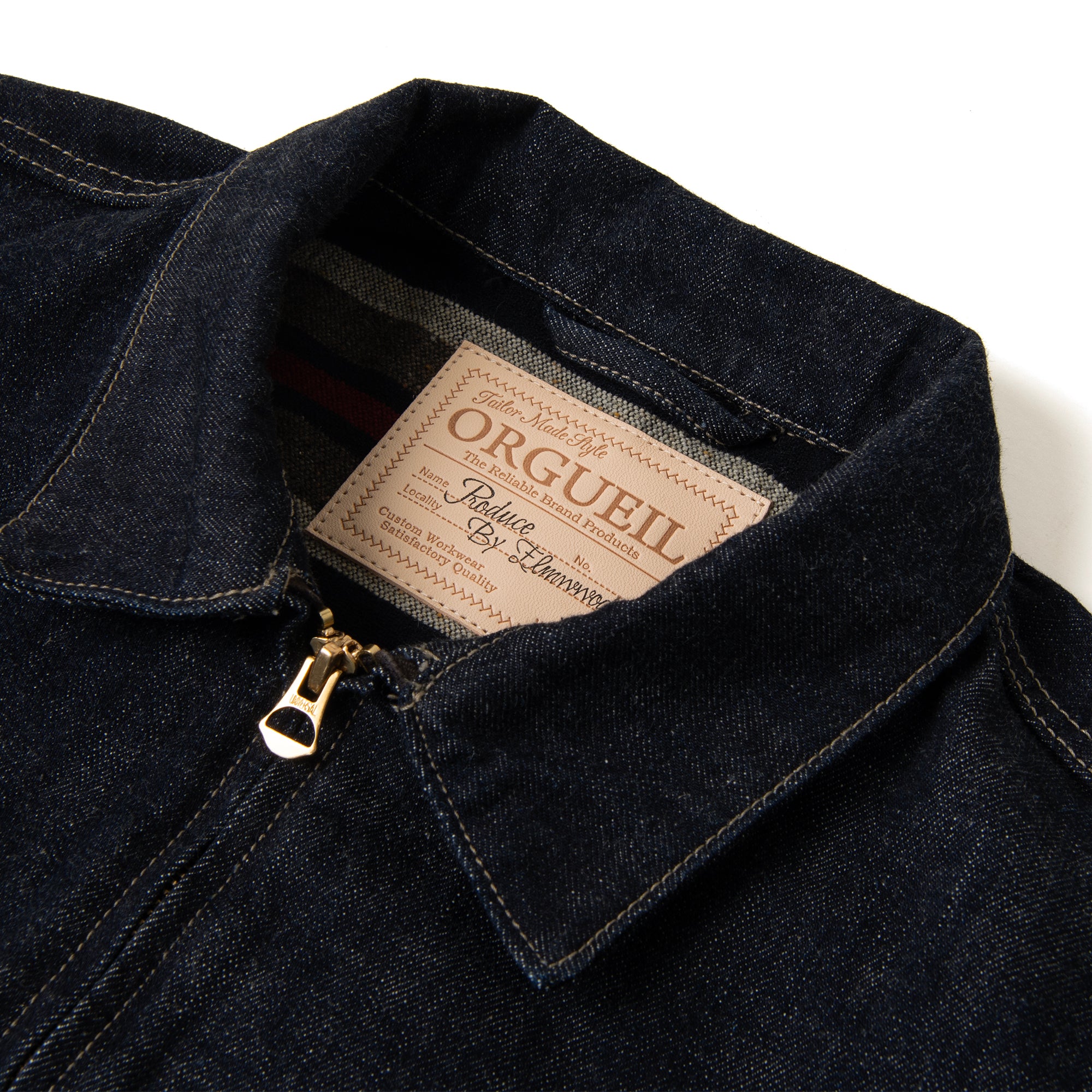 Tailor Denim Blanket Zip Jacket【OR-402L】
