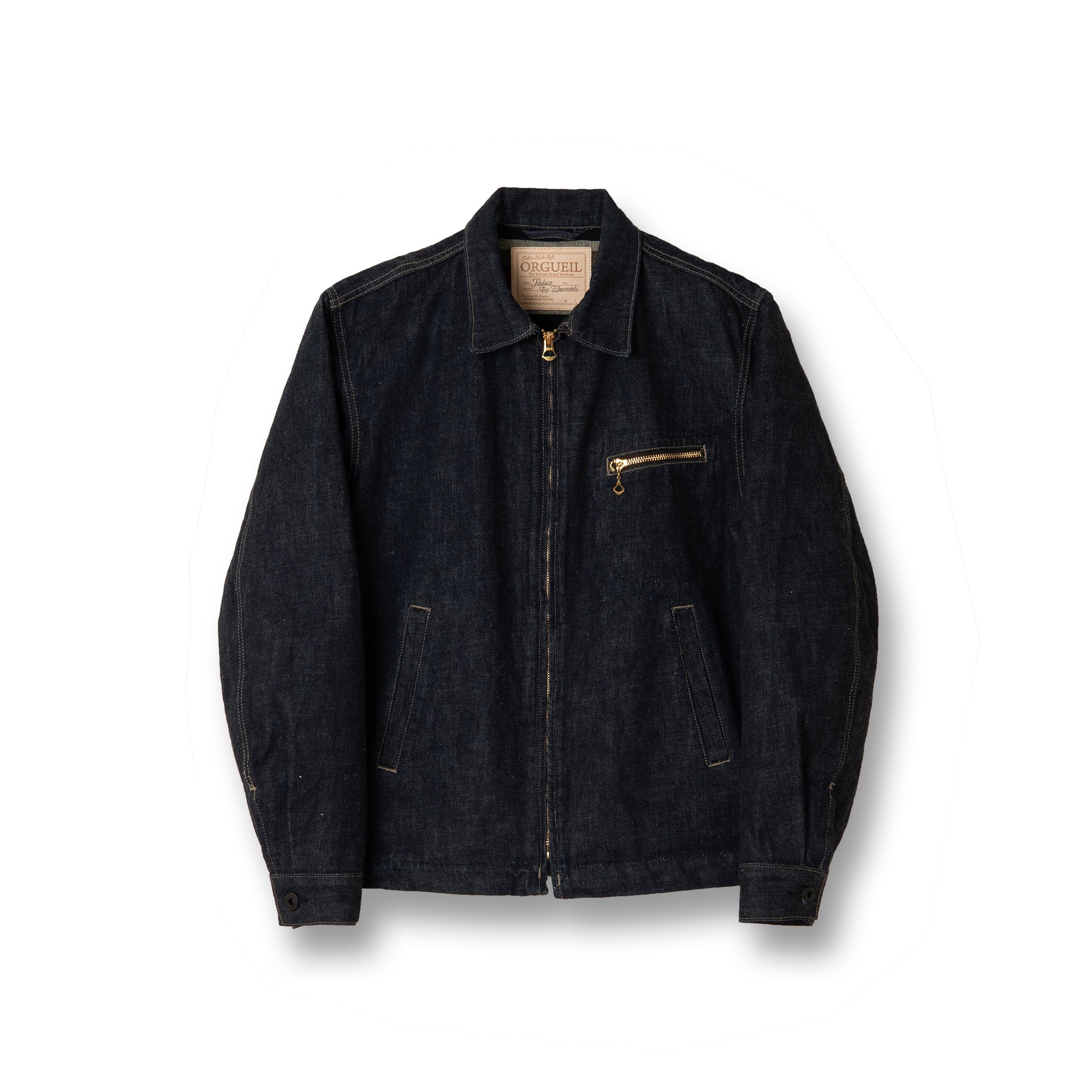 Tailor Denim Blanket Zip Jacket【OR-402L】