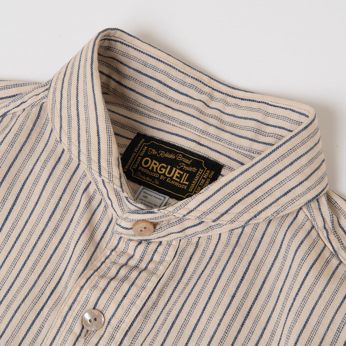 Shawl Collar Short Sleeve Shirt【OR-5007ES】