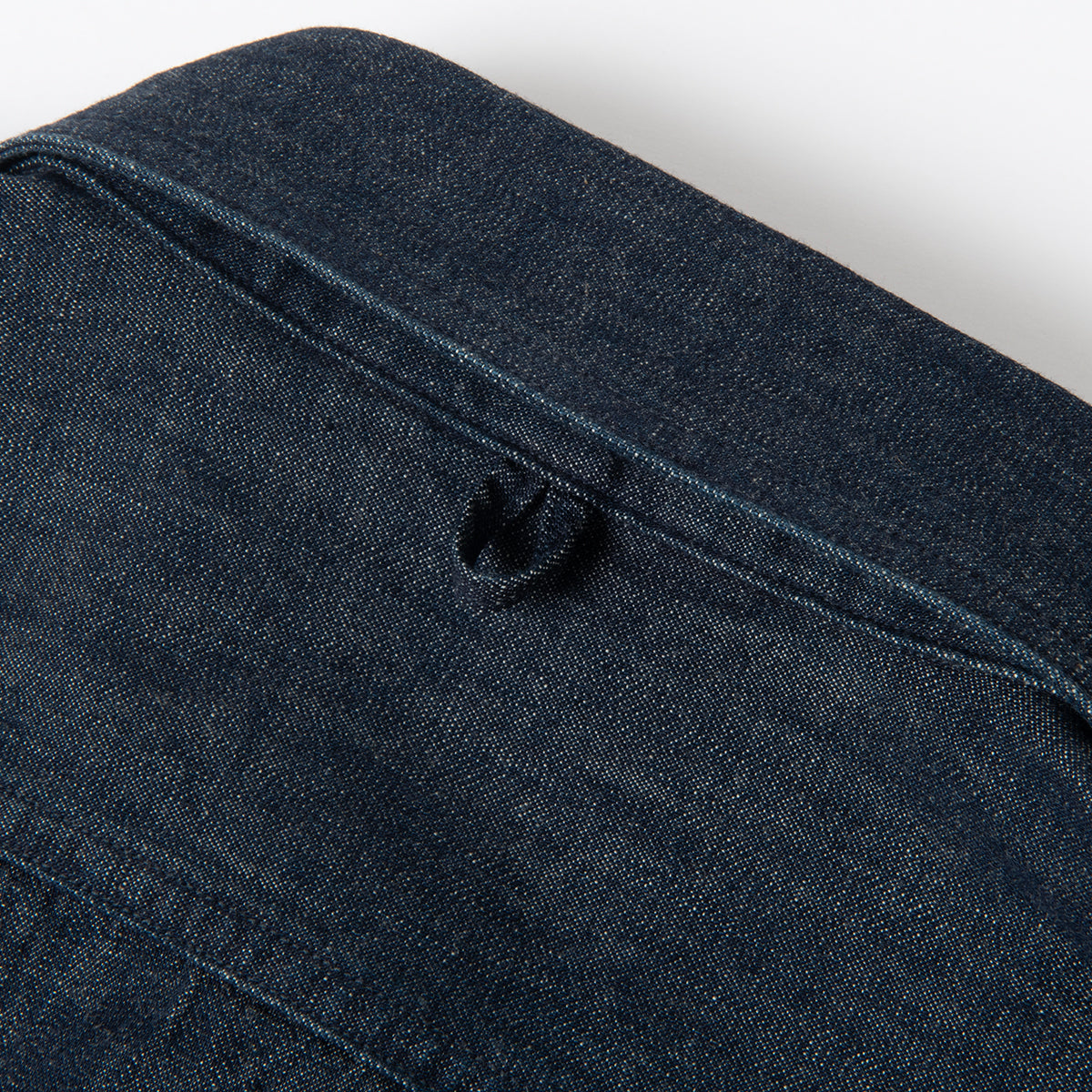 Denim Shawl Collar Short Sleeve Shirt【OR-5107S】