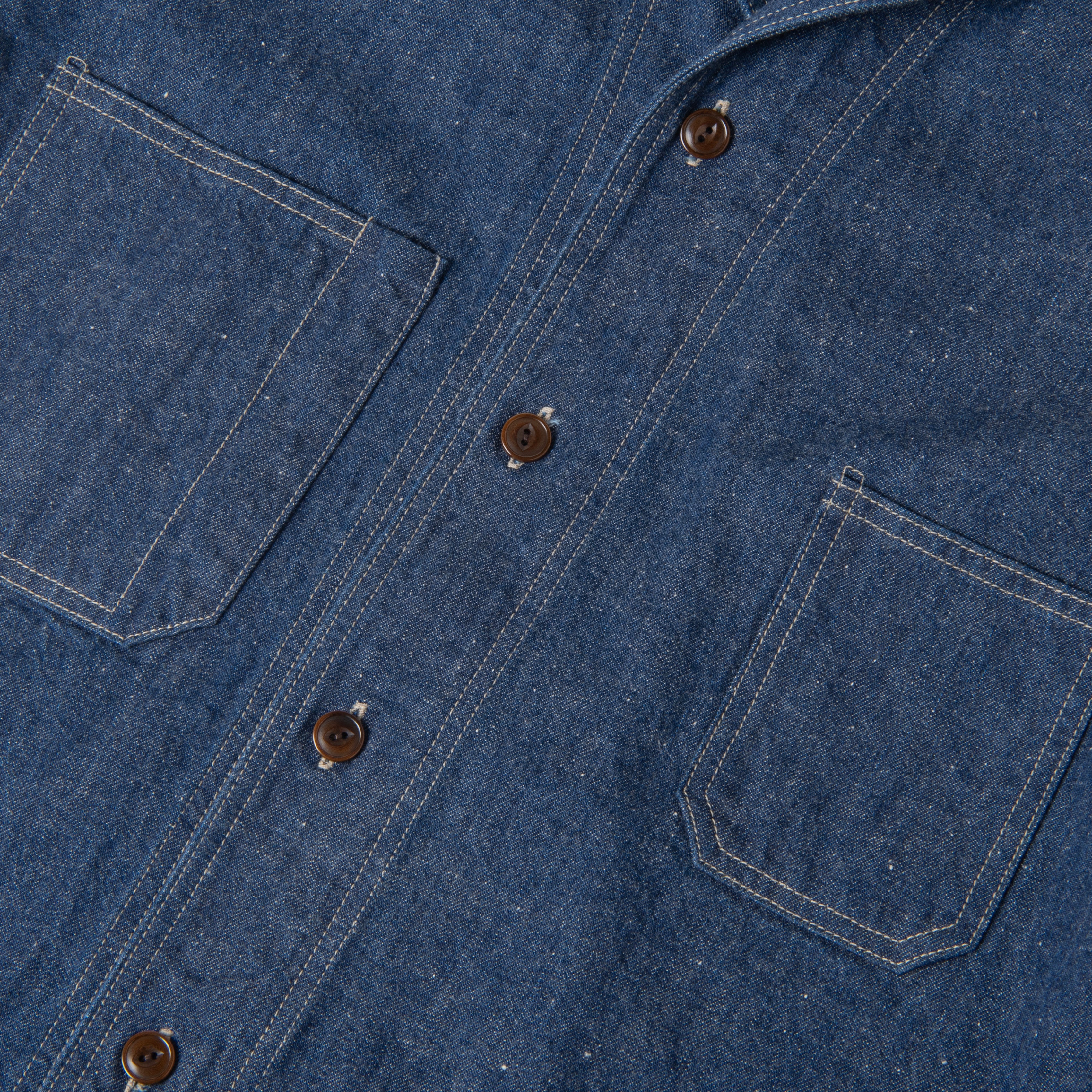Shawl Collar Denim Work Shirt【OR-5127】