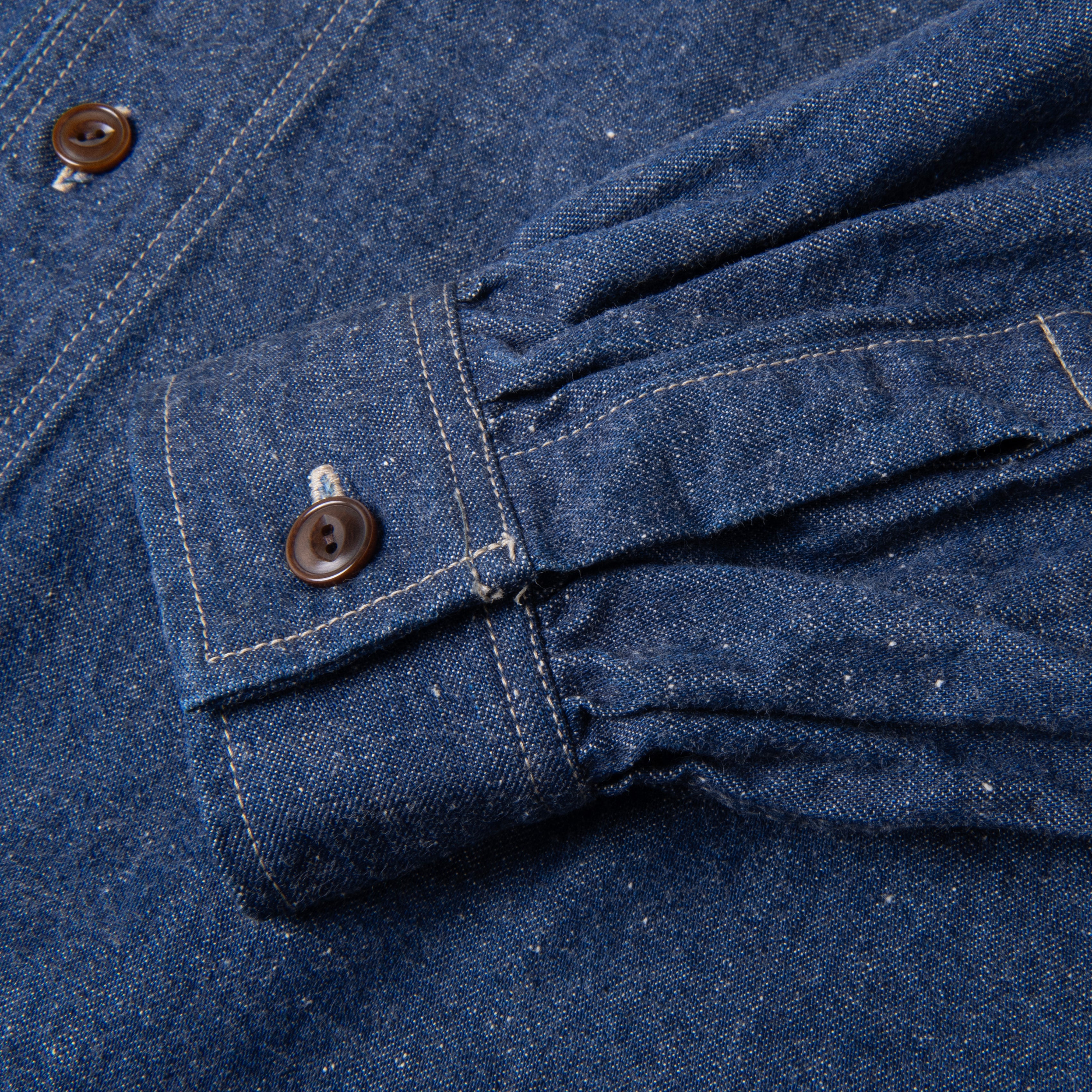 Shawl Collar Denim Work Shirt【OR-5127】