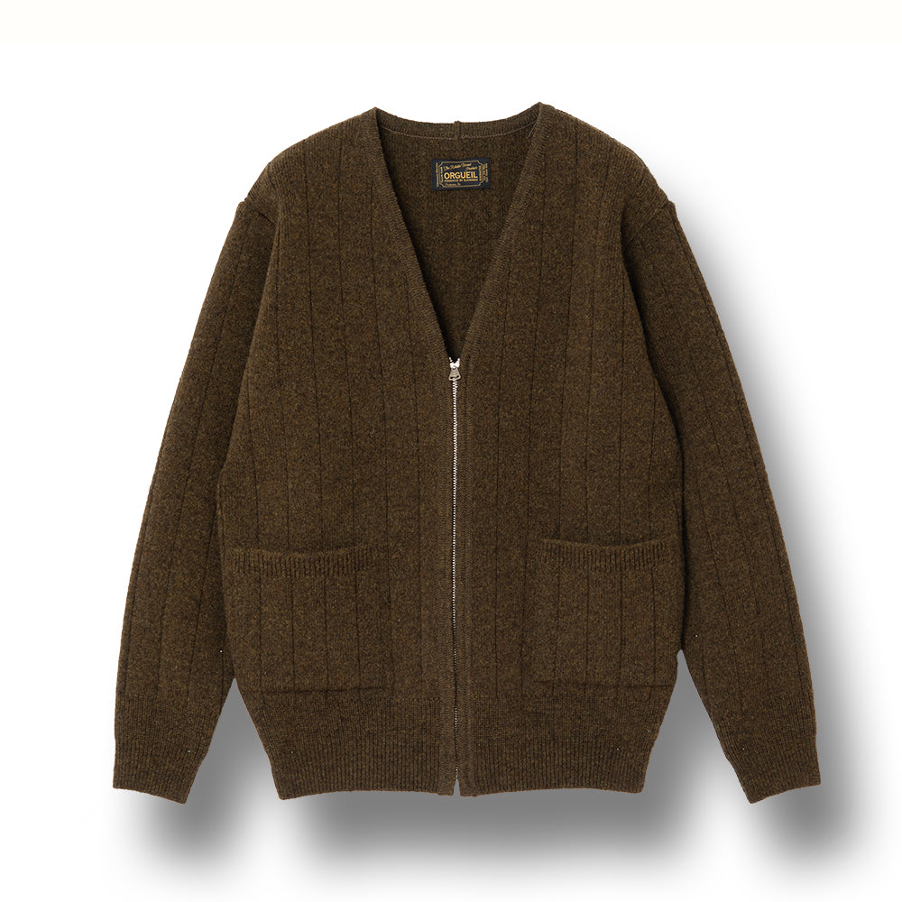 Ribbed Knit Cardigan【OR-9107】